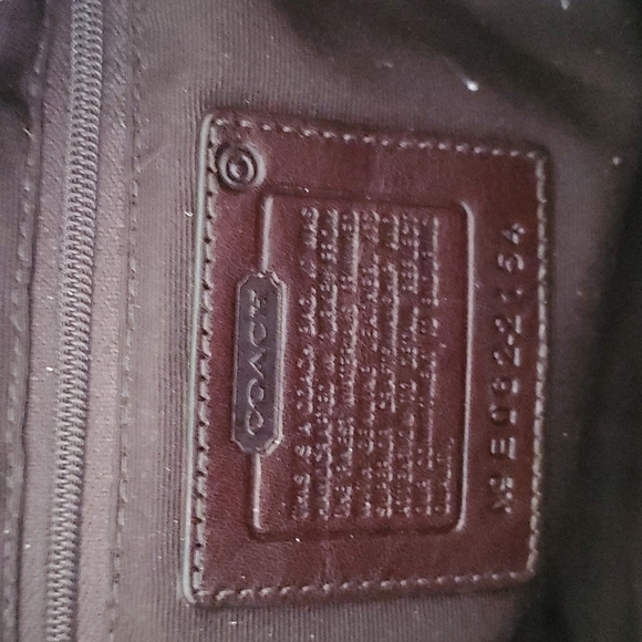 Vintage COACH EST.1941 mini hobo purse suede leather and classic coach pattern - Picture 3 of 8